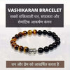 Tiger Eye & Black Tourmaline with Turtle Charm Bracelet
