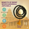 Karungali Mala – Ebony Wood Mala (8mm, 108+1 beads)