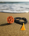 Evil Eye & Health Combo - 7-Mukhi Nepali Rudraksha + Karungali Mala
