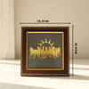 7 Horses on Raw Pyrite Frame