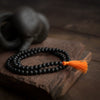 Karungali Mala – Ebony Wood Mala  (8mm, 108+1 beads)