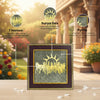 7 Horses on Raw Pyrite Frame